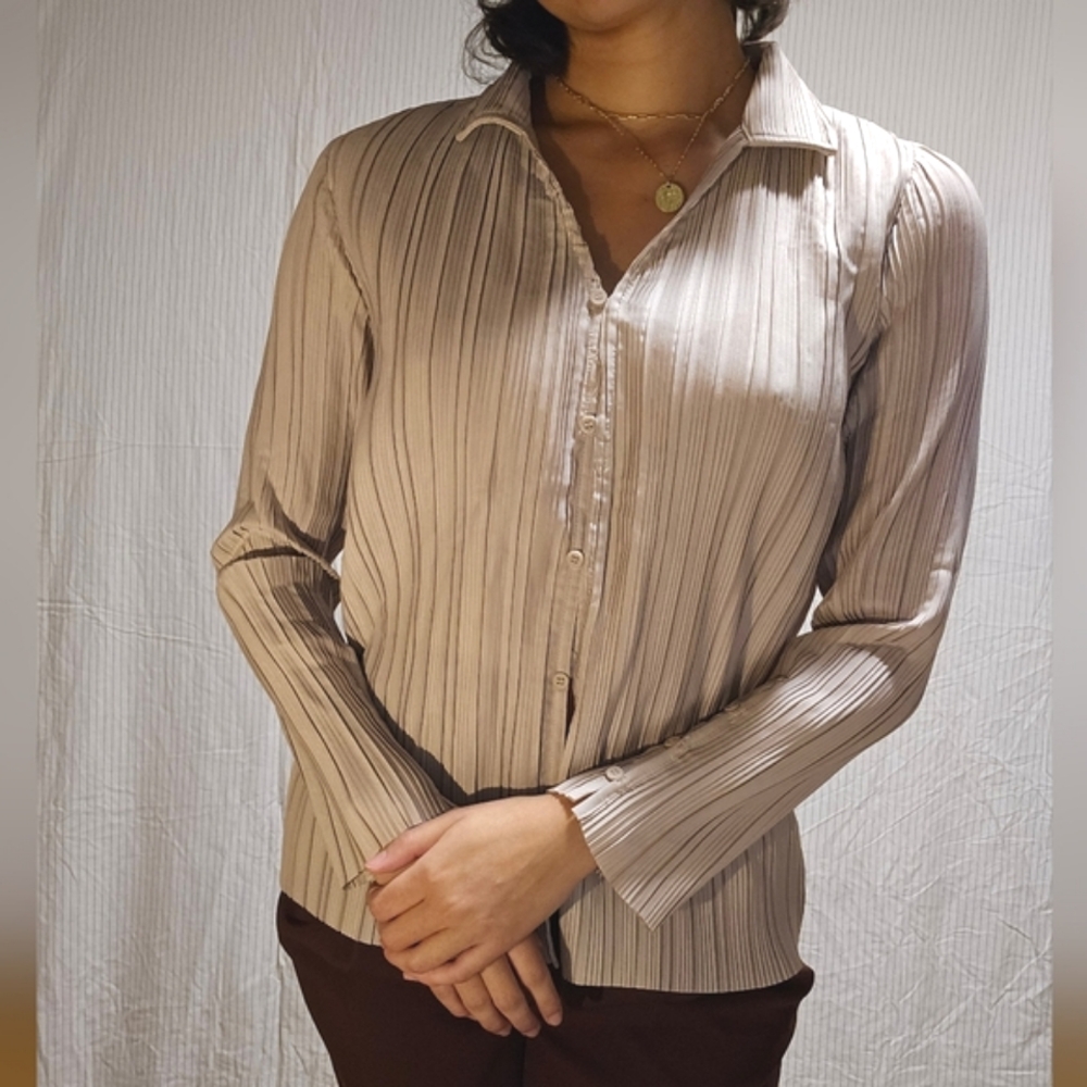 Cream Button Down - Picture 2 of 4